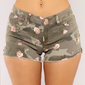 Floral Camo Shorts